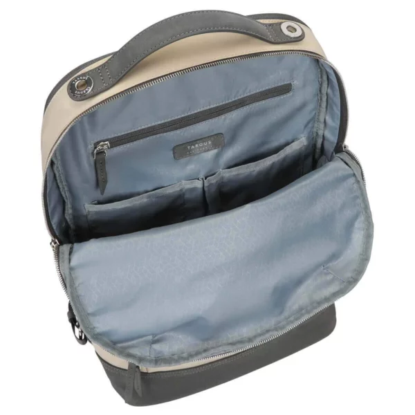 Targus Newport Backpack open showing main compartments