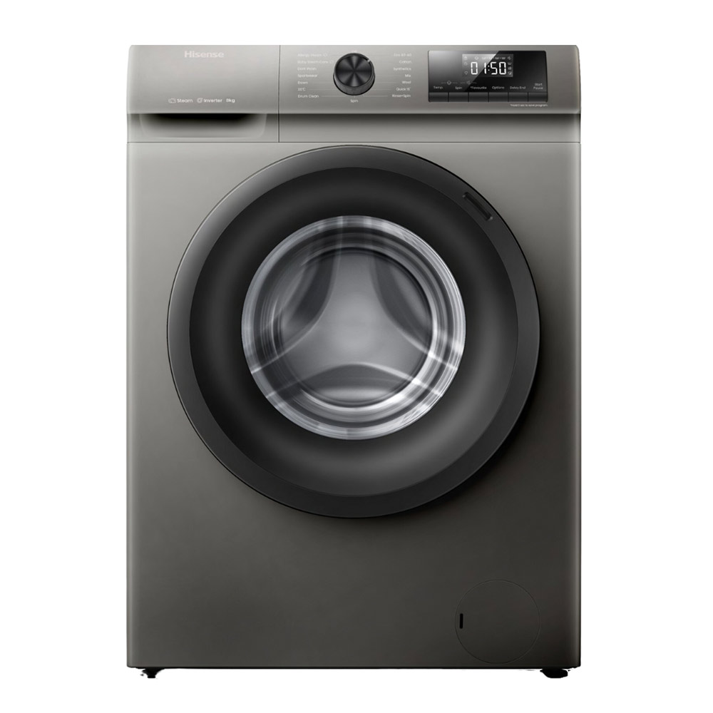 I107724-3 Hisense Washing Machine Front Load 8KG Model:WFQP8041BTN